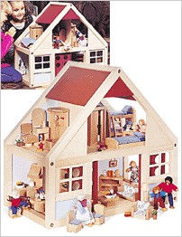 HearthSong:: Fully Furnished Dollhouse (Doll Houses & Furnishings)