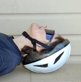 Helmet on wrong hurts neck