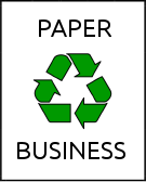 Paper Recycling Business Sign