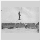 David Henderson balancing on an air jet